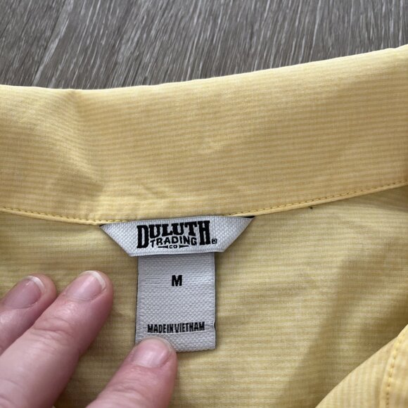 Duluth Trading Co Sol Survivor Sun Protection Tunic Womens M UPF Hiking Yellow - Picture 2 of 5